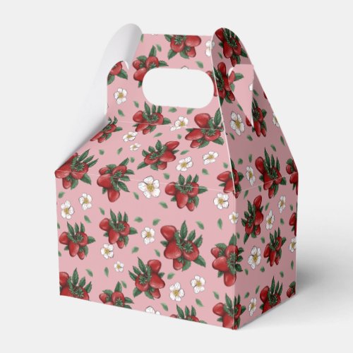 Strawberry Tissue Paper Favor Boxes