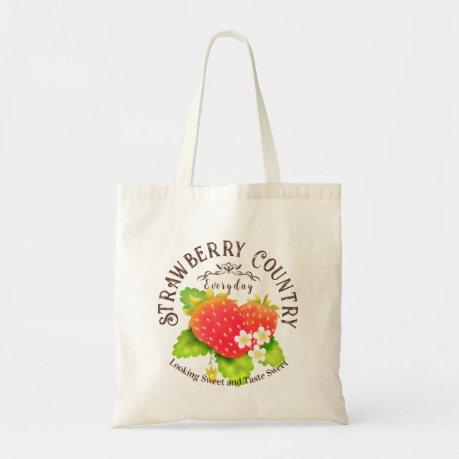 Strawberry Tote Bag (Front)