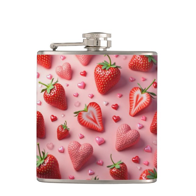 Strawberry treat flask (Front)