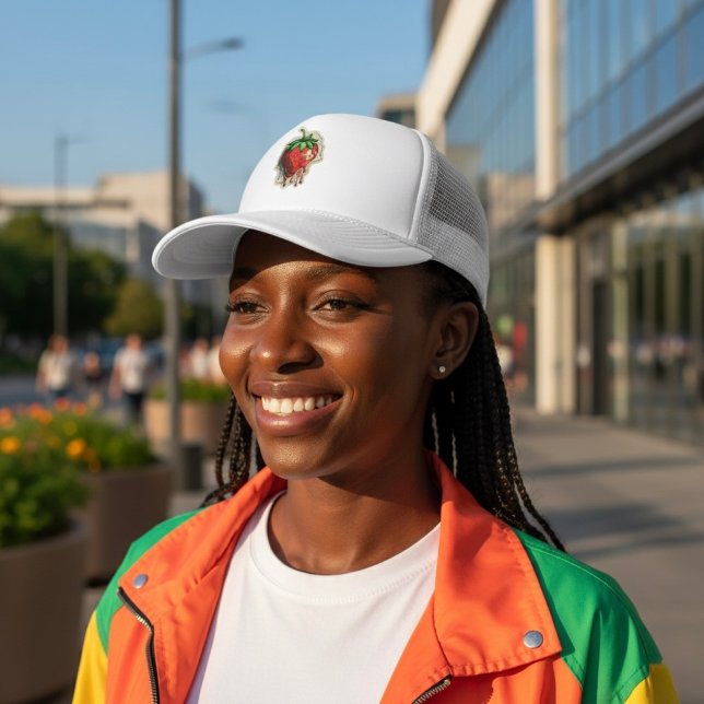 Strawberry Trucker Hat (Creator Uploaded)