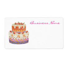 Strawberry two-tier cake