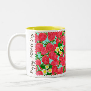 Strawberry Two-Tone Coffee Mug