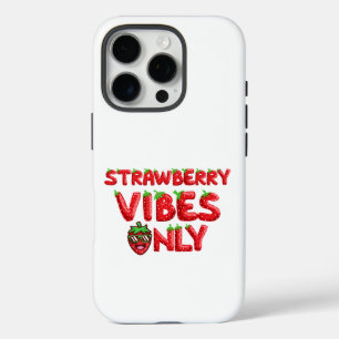 Strawberry vibe only iPhone 16 pro case