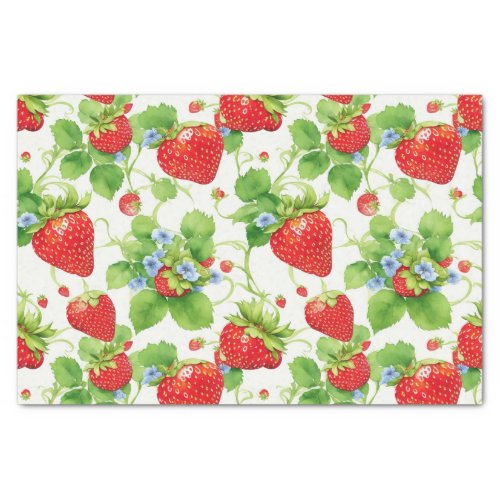 Strawberry Vine Design Tissue Paper