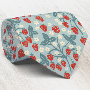 Strawberry Vine Heritage Cottage Style Neck Tie