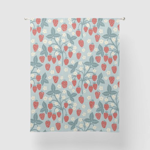 Strawberry Vine Heritage Cottage Style Sheer Curtains