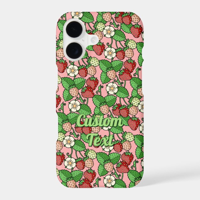 Strawberry Vine Pattern Case-Mate iPhone Case (Back)