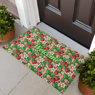 Strawberry Vine Pattern Doormat
