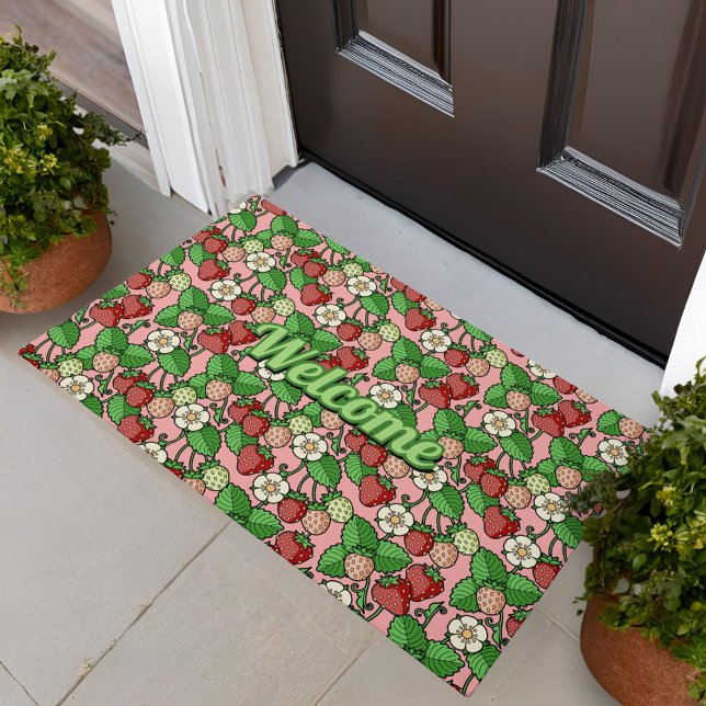 Strawberry Vine Pattern Doormat (Creator Uploaded)