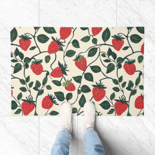Strawberry Vine Pattern Doormat