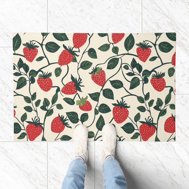 Strawberry Vine Pattern Doormat (Indoor)