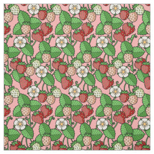Strawberry Vine Pattern Fabric