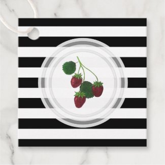 Strawberry Vine Personalized Favor Tags