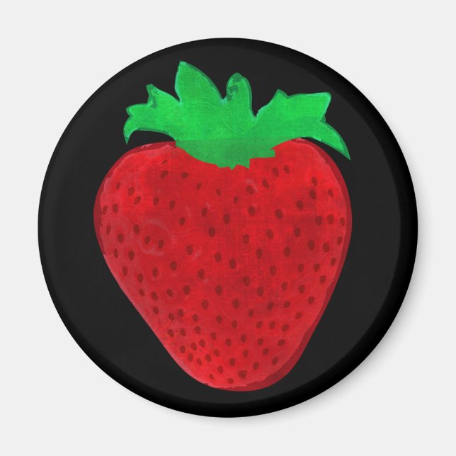 Strawberry Vintage Look Magnet (Front)