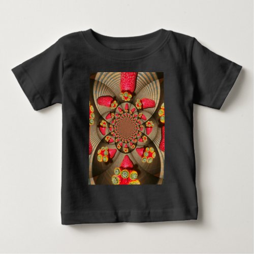 STRAWBERRY VINTAGE RED AND YELLOWjpg Baby T_Shirt