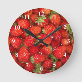 Strawberry wall clock | Healthy food photography