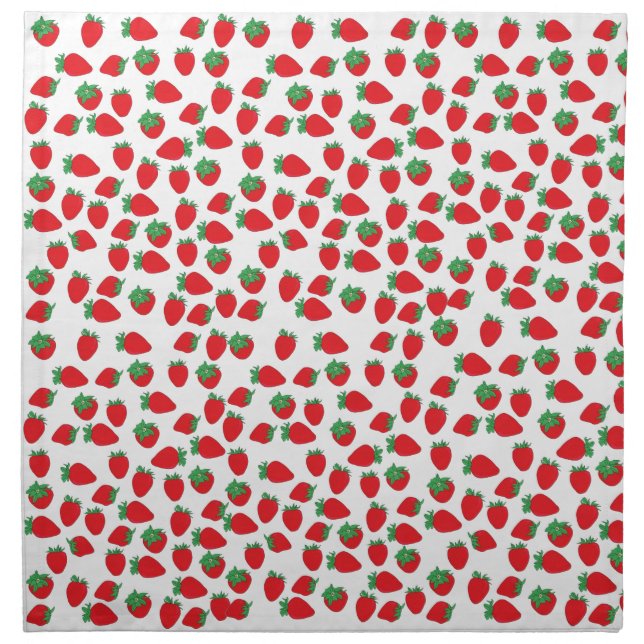 Strawberry Wallpaper Napkin (Front)