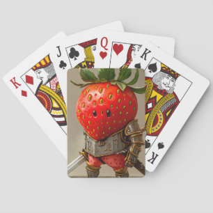 Strawberry Warrior Poker Cards