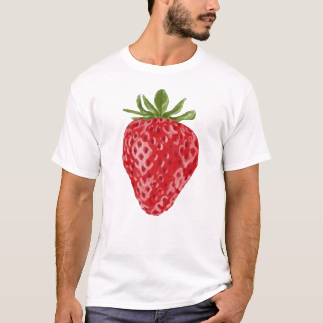 Strawberry Watercolor T-Shirt (Front)