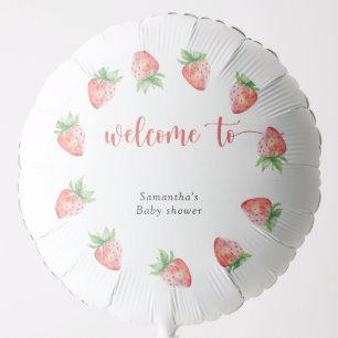 Strawberry - Welcome baby shower - Balloon