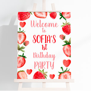 Strawberry Welcome Sign