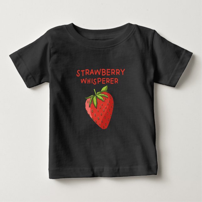 Strawberry Whisperer Baby T-Shirt (Front)