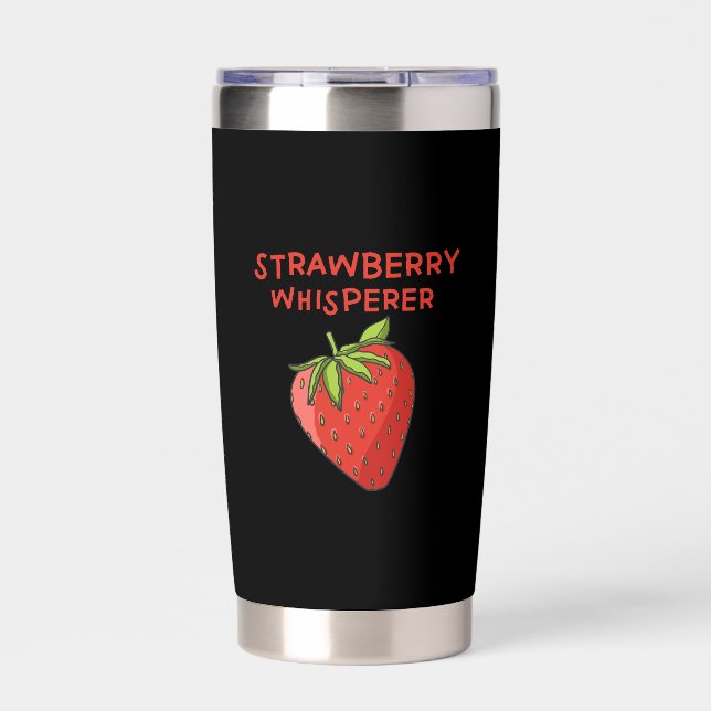 Strawberry Whisperer Insulated Tumbler (Front)