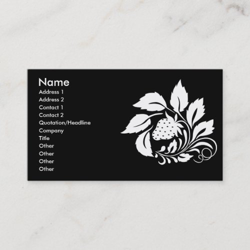 strawberry_white business cards