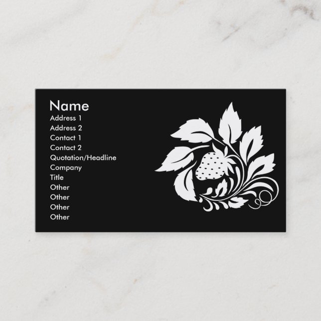 strawberry_white business card (Front)