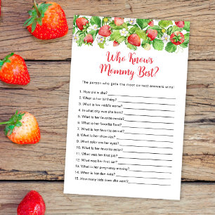 Strawberry Who Knows Mommy Best Game