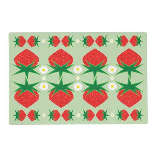 Strawberry Wipeable Placemat