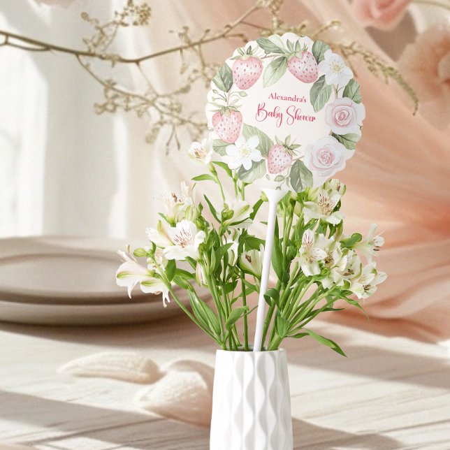Strawberry Woodland Baby Shower Balloon (Creator Uploaded)