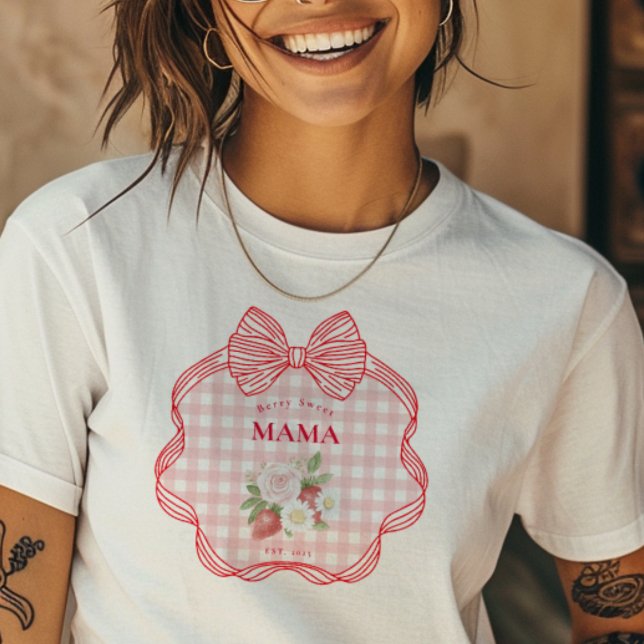 Strawberry Woodland Baby Shower T-Shirt (Creator Uploaded)