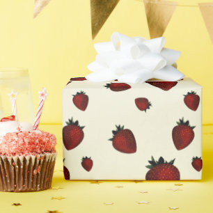 strawberry wrapping paper