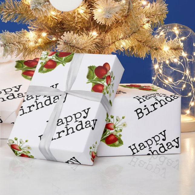 Strawberry  wrapping paper (Holidays)