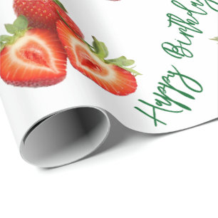 Strawberry wrapping paper