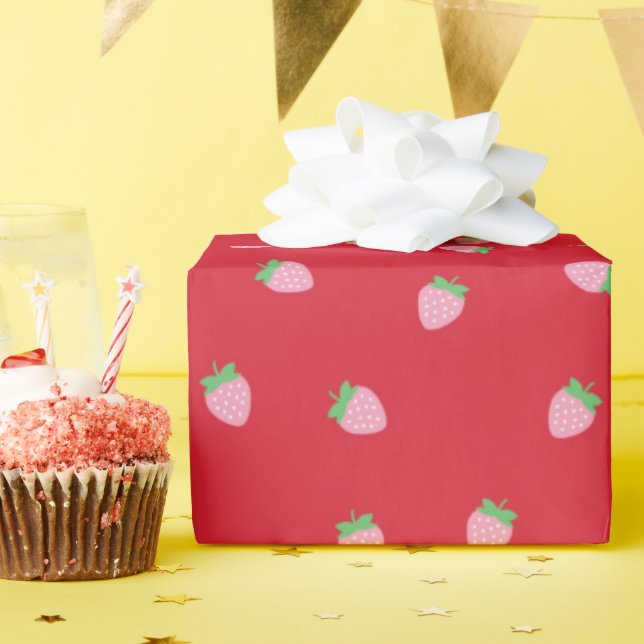 Strawberry Wrapping Paper (Birthday Party)