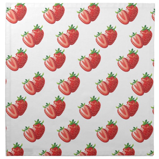 Strawberrys Cloth Napkin (Front)