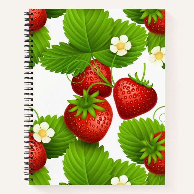 Strawberry's In The Garden Notebook (Front)