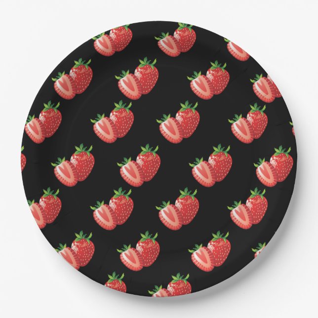 Strawberrys Paper Plates (Front)