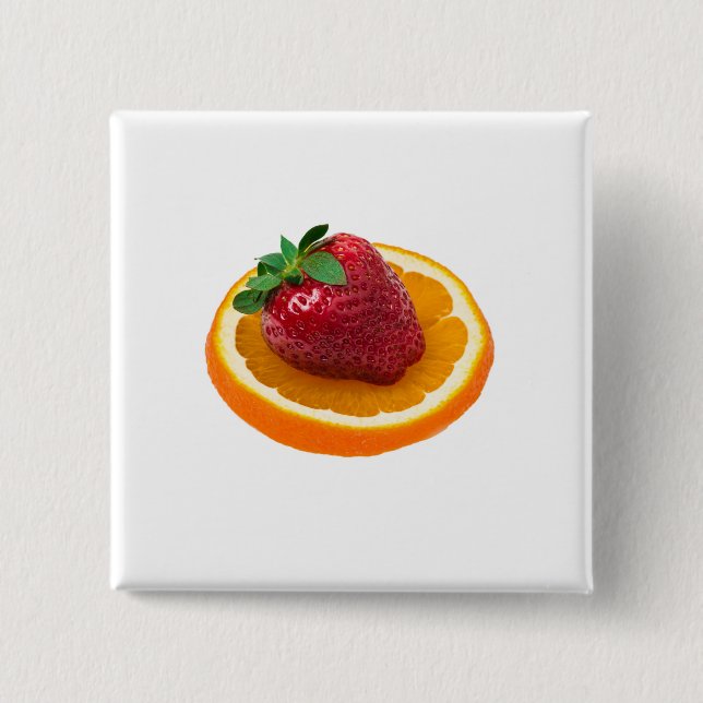 Strawbery and orange button (Front)