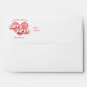 Strawbery Girl Pink Berry First Birthday Envelope
