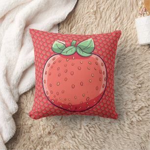 Strawbs Throw Pillow