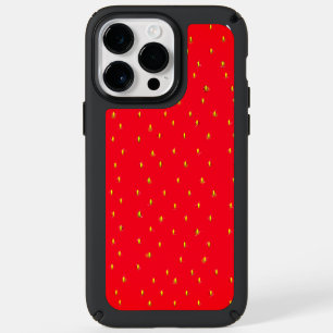 Strawsberry Background red Speck Speck iPhone 14 Pro Max Case