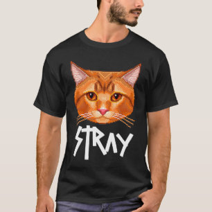 Stray Cat  Pixelated T-Shirt