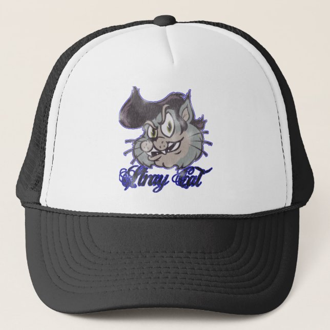 Stray Cat's Cool Kat Trucker Hat (Front)