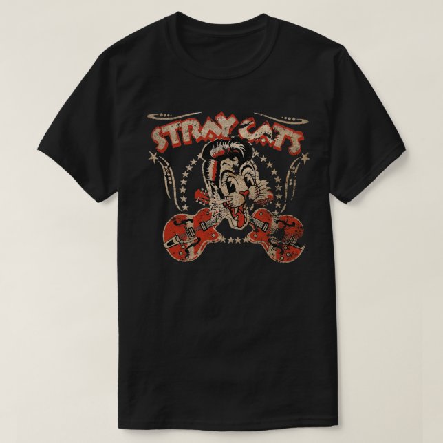 STRAY CATS VINTAGE EXCLUSIVE T-Shirt (Design Front)