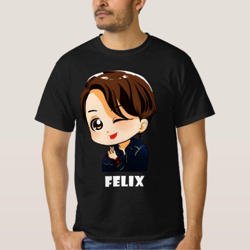 STRAY KIDS FELIX CHIBI T_Shirt