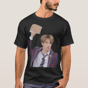 Stray Kids Hyunjin Book Meme Sticker.png T-Shirt