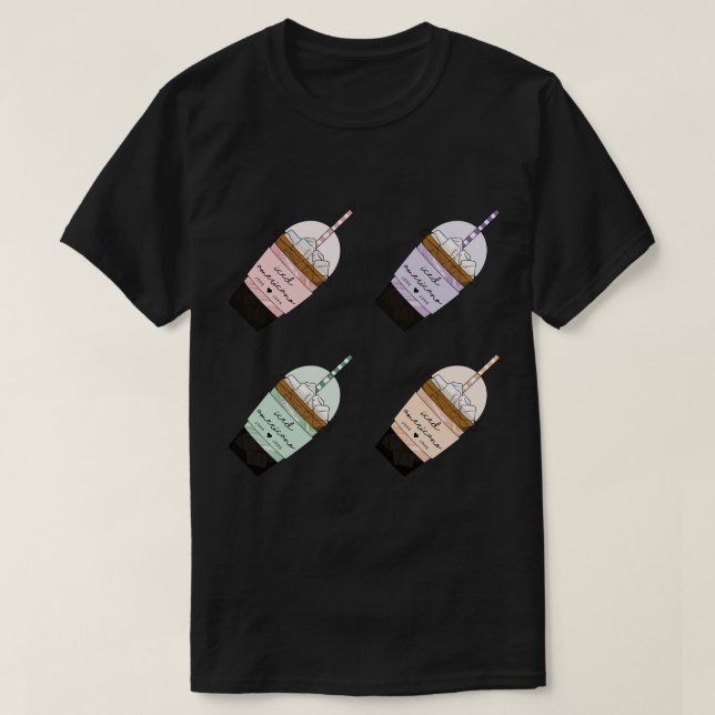 Stray Kids ICED AMERICANO Joha Joha Coffee CUTE Pa T-Shirt (Design Front)